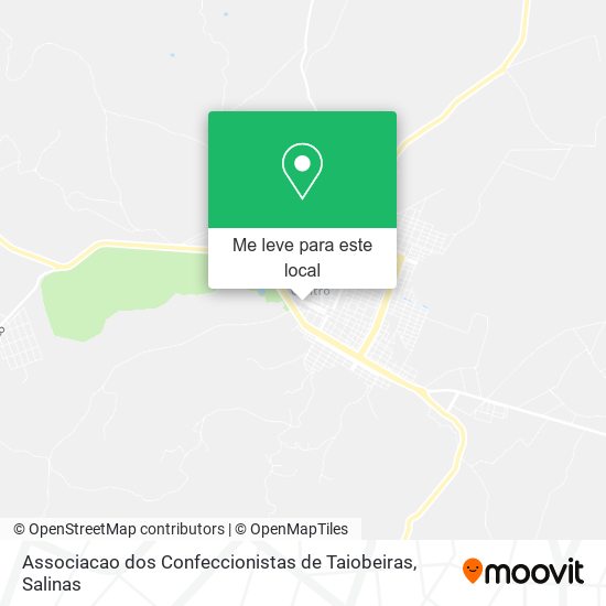 Associacao dos Confeccionistas de Taiobeiras mapa