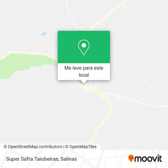 Super Safra Taiobeiras mapa