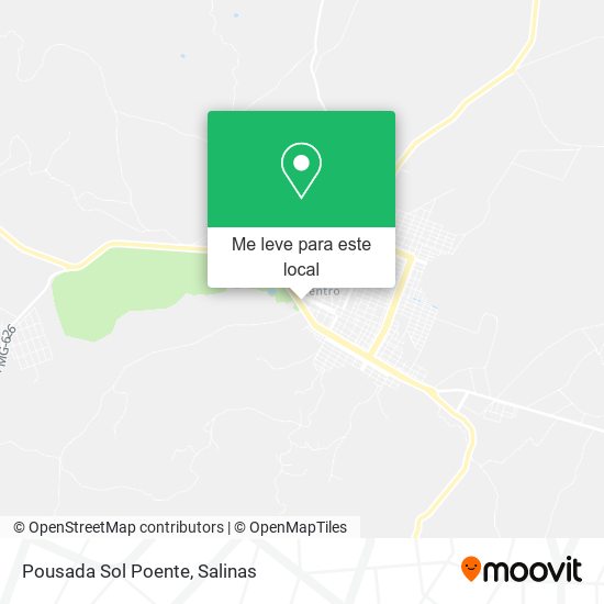 Pousada Sol Poente mapa