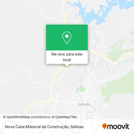 Nova Casa Material de Construção mapa
