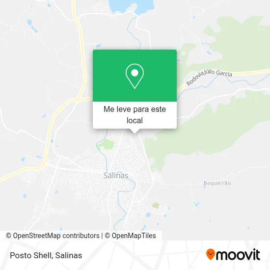 Posto Shell mapa