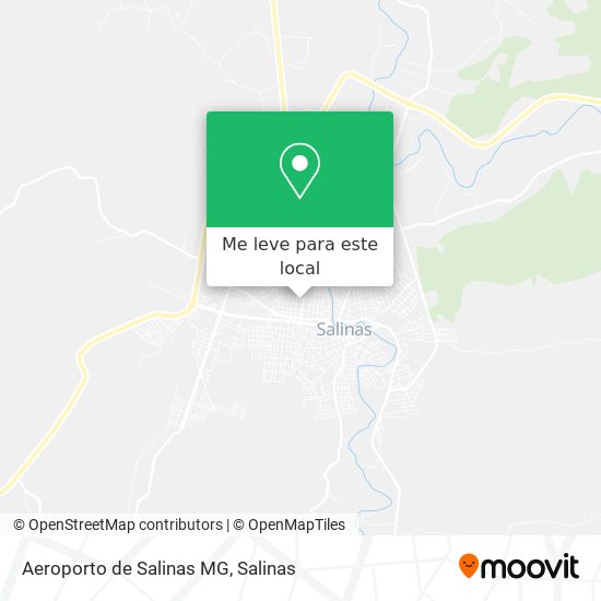 Aeroporto de Salinas MG mapa