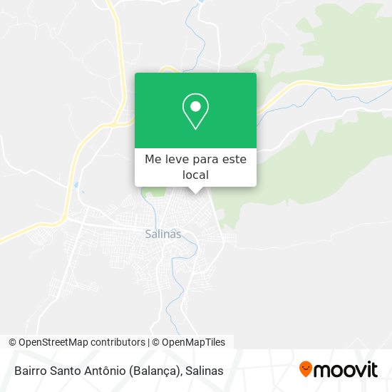 Bairro Santo Antônio (Balança) mapa