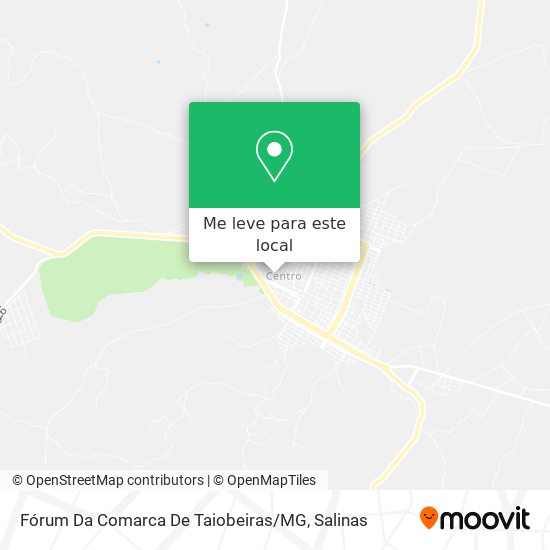 Fórum Da Comarca De Taiobeiras / MG mapa