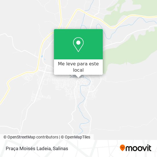 Praça Moisés Ladeia mapa