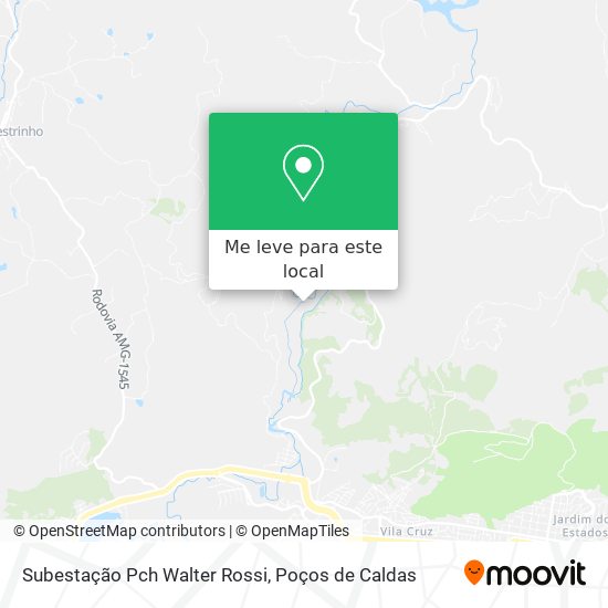 Subestação Pch Walter Rossi mapa
