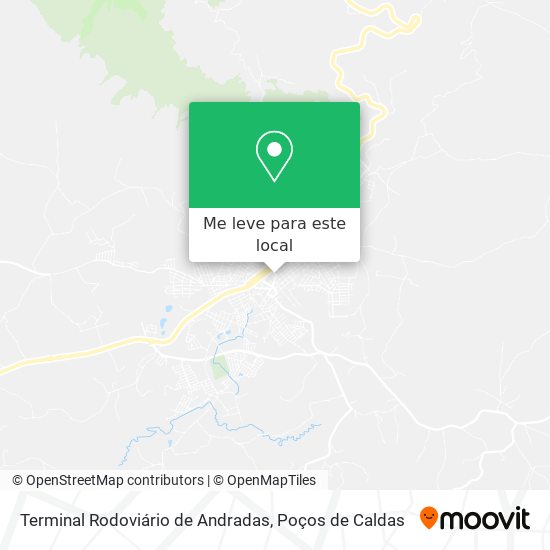 Terminal Rodoviário de Andradas mapa