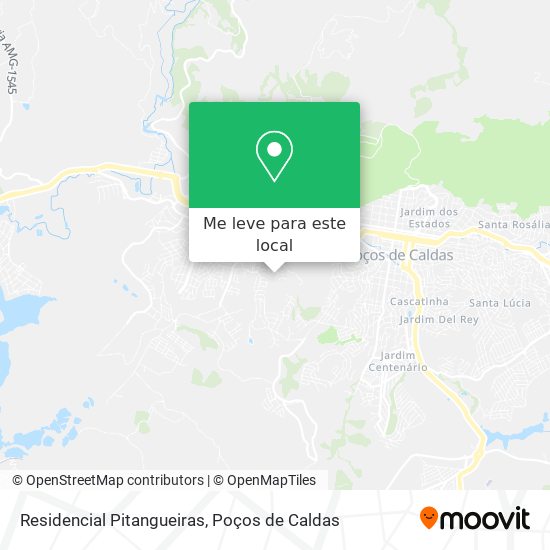 Residencial Pitangueiras mapa