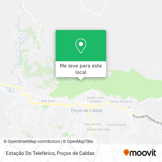 Estação Do Teleférico mapa