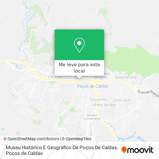 Museu Histórico E Geográfico De Poços De Caldas mapa