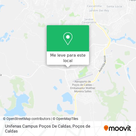 Unifenas Campus Poços De Caldas mapa