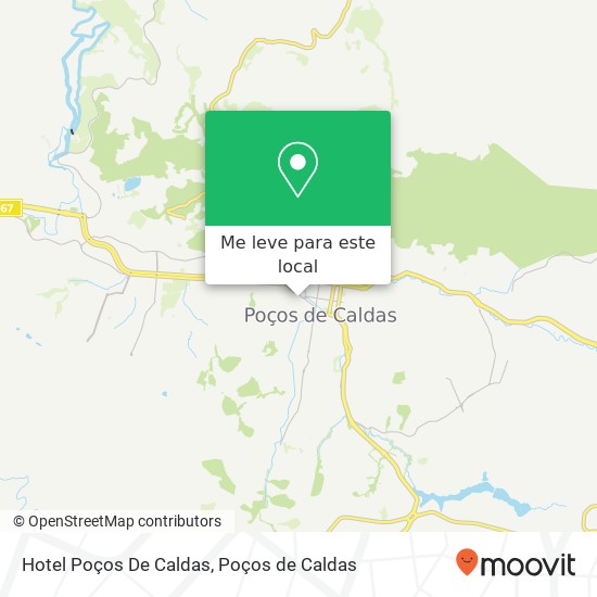 Hotel Poços De Caldas mapa