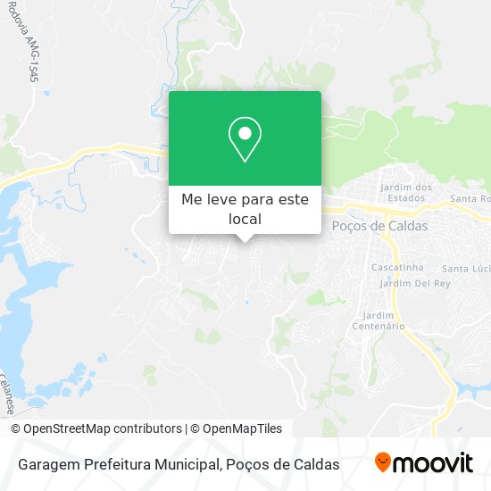 Garagem Prefeitura Municipal mapa