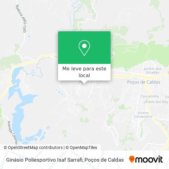 Ginásio Poliesportivo Isaf Sarrafi mapa