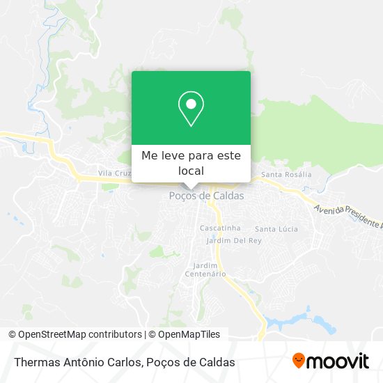 Thermas Antônio Carlos mapa