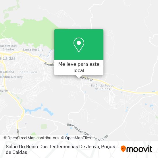 Salão Do Reino Das Testemunhas De Jeová mapa