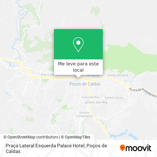 Praça Lateral Esquerda Palace Hotel mapa