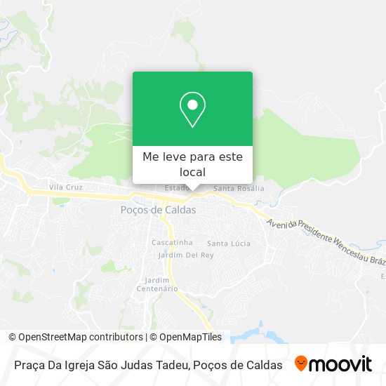 Praça Da Igreja São Judas Tadeu mapa