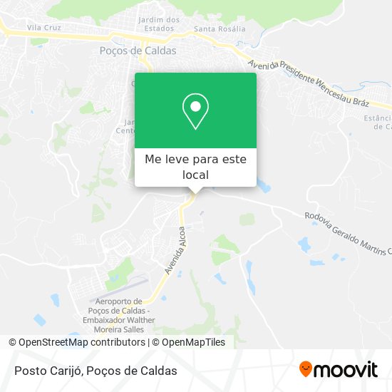 Posto Carijó mapa