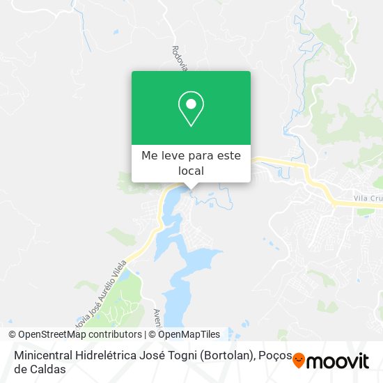 Minicentral Hidrelétrica José Togni (Bortolan) mapa