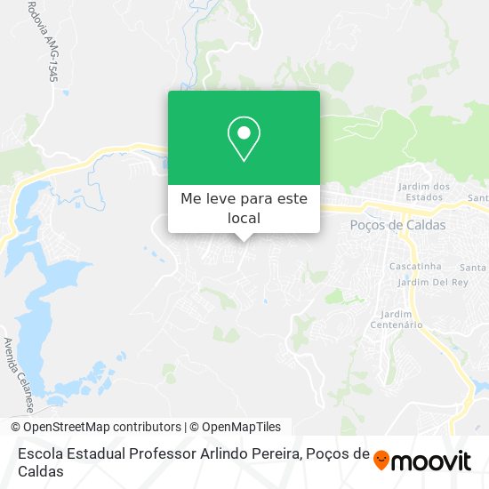 Escola Estadual Professor Arlindo Pereira mapa