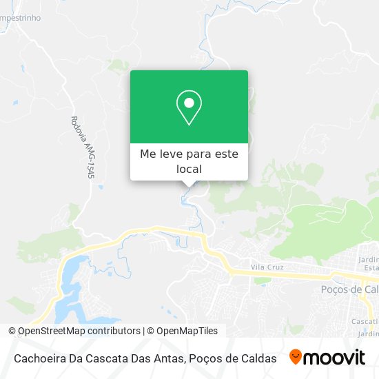 Cachoeira Da Cascata Das Antas mapa