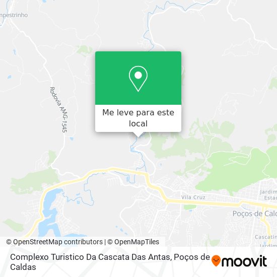 Complexo Turistico Da Cascata Das Antas mapa