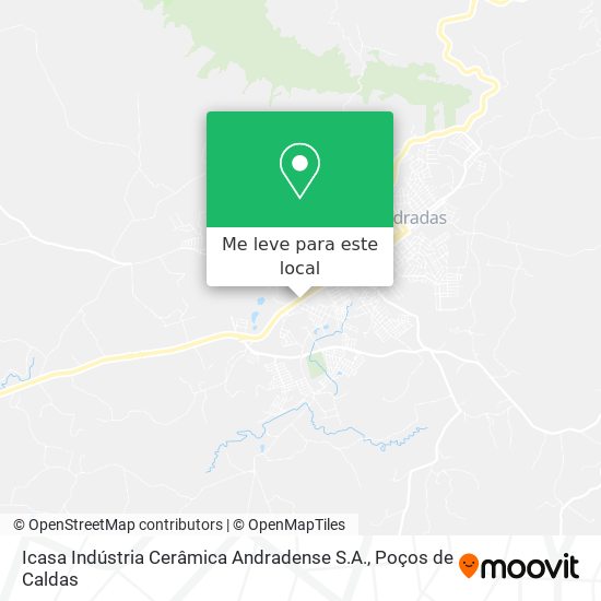 Icasa Indústria Cerâmica Andradense S.A. mapa