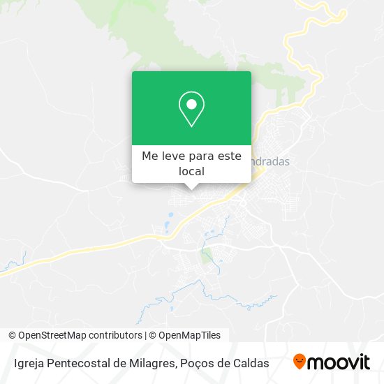 Igreja Pentecostal de Milagres mapa