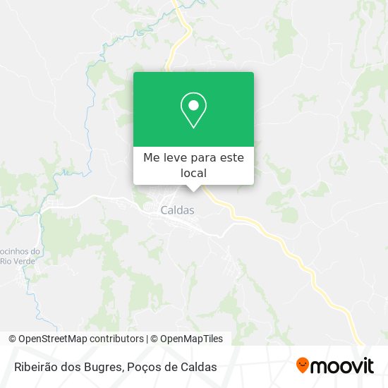 Ribeirão dos Bugres mapa