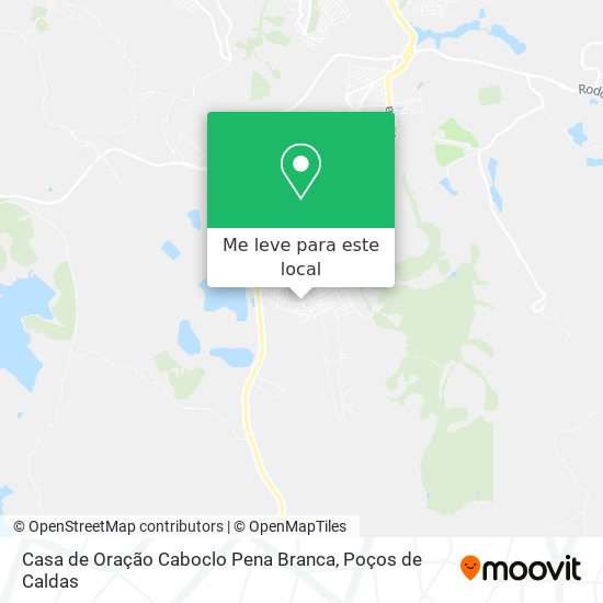 Casa de Oração Caboclo Pena Branca mapa