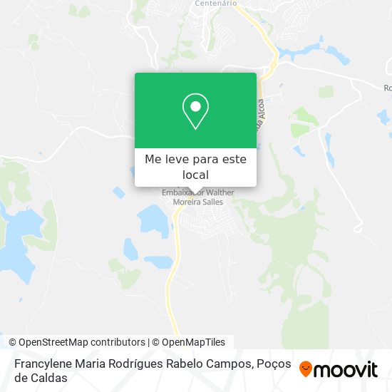 Francylene Maria Rodrígues Rabelo Campos mapa