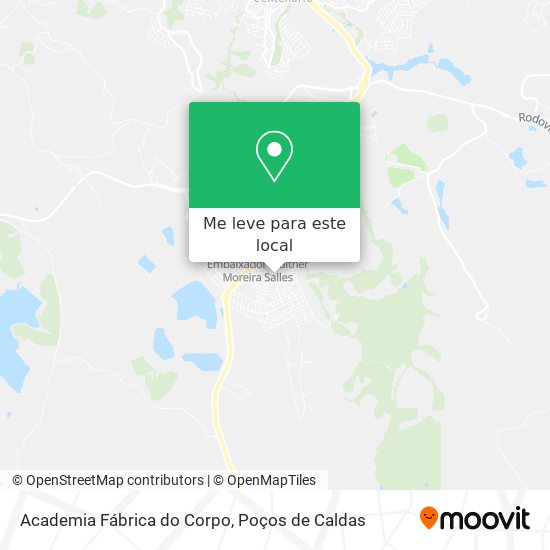 Academia Fábrica do Corpo mapa