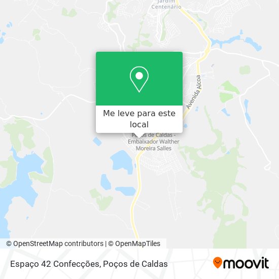 Espaço 42 Confecções mapa