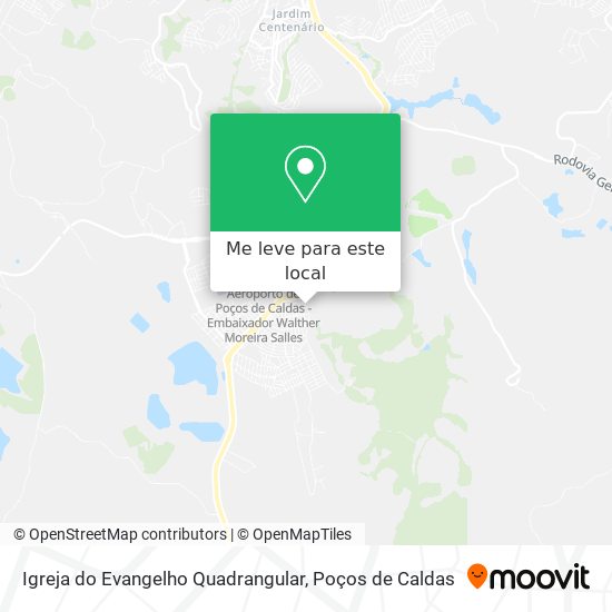 Igreja do Evangelho Quadrangular mapa