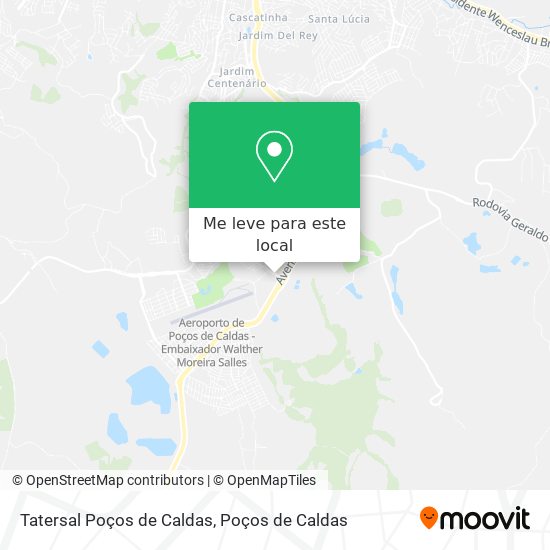 Tatersal Poços de Caldas mapa