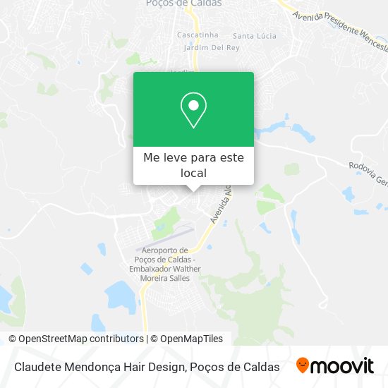 Claudete Mendonça Hair Design mapa