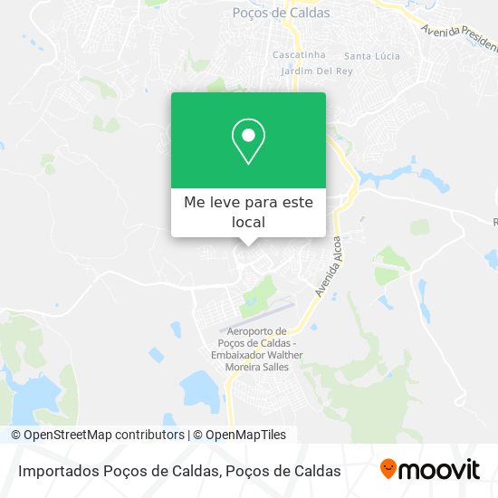Importados Poços de Caldas mapa