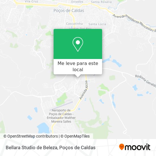 Bellara Studio de Beleza mapa