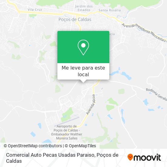 Comercial Auto Pecas Usadas Paraiso mapa