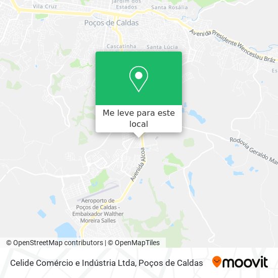 Celide Comércio e Indústria Ltda mapa