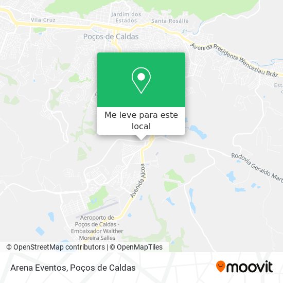 Arena Eventos mapa
