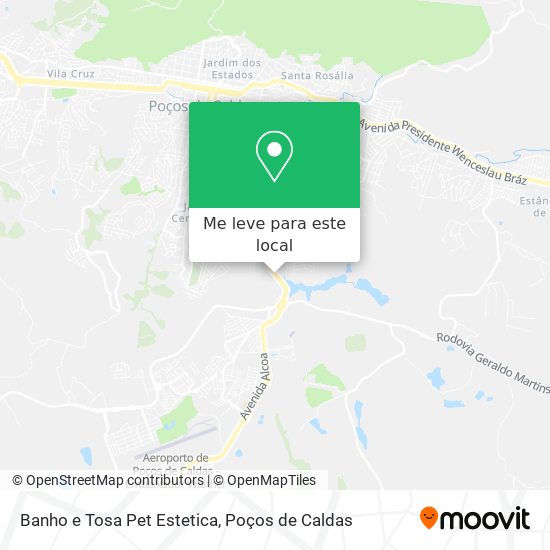 Banho e Tosa Pet Estetica mapa