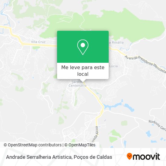 Andrade Serralheria Artistica mapa