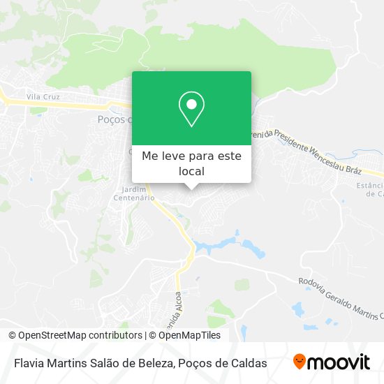 Flavia Martins Salão de Beleza mapa