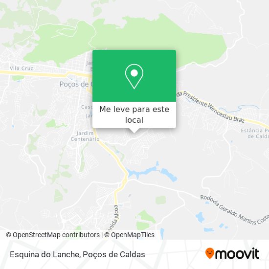 Esquina do Lanche mapa