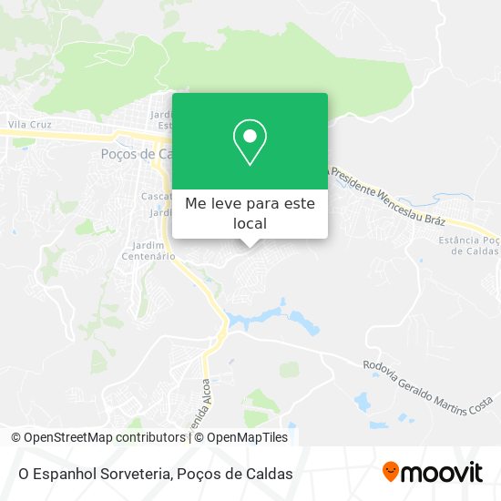 O Espanhol Sorveteria mapa