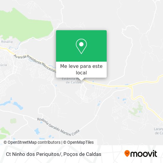Ct Ninho dos Periquitos/ mapa