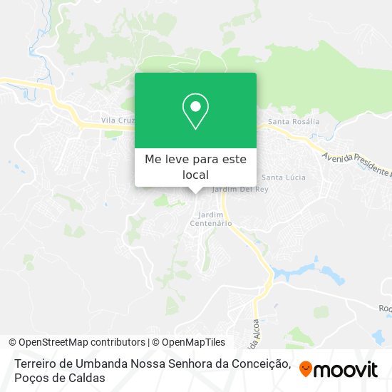 Terreiro de Umbanda Nossa Senhora da Conceição mapa