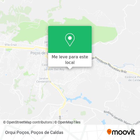 Orqui Poços mapa